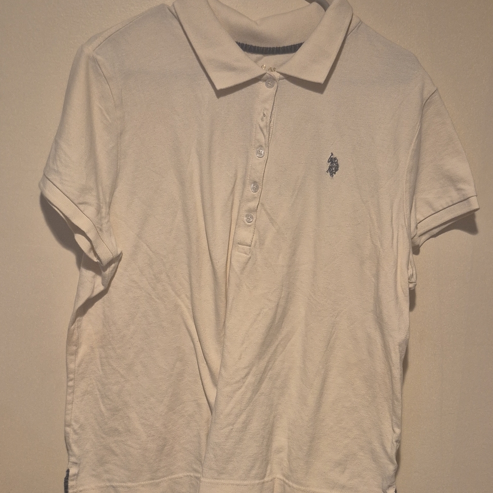 U.S. Polo Assn. Cream Kids Polo Shirt